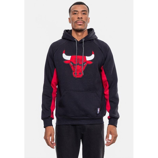 Blusão De Moletom Com Capuz NBA Chicago Bulls - Masculino - Foto 1
