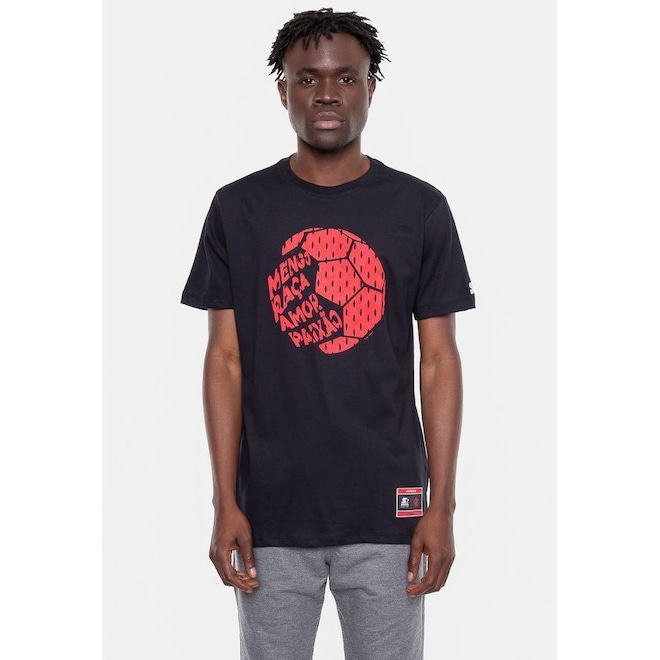 Camiseta Starter Estampada Collab Flamengo Oficial - Masculina - Foto 1
