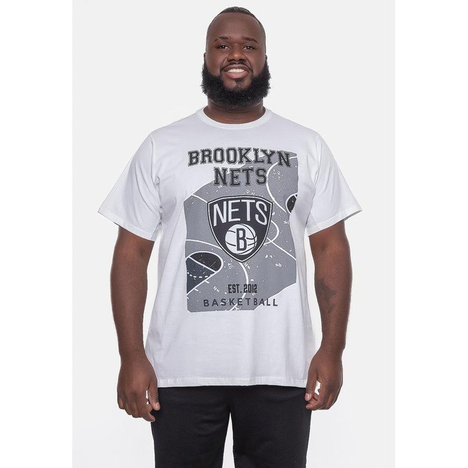 Camiseta NBA Plus Size Backcourt Brooklyn Nets - Masculina - Foto 1