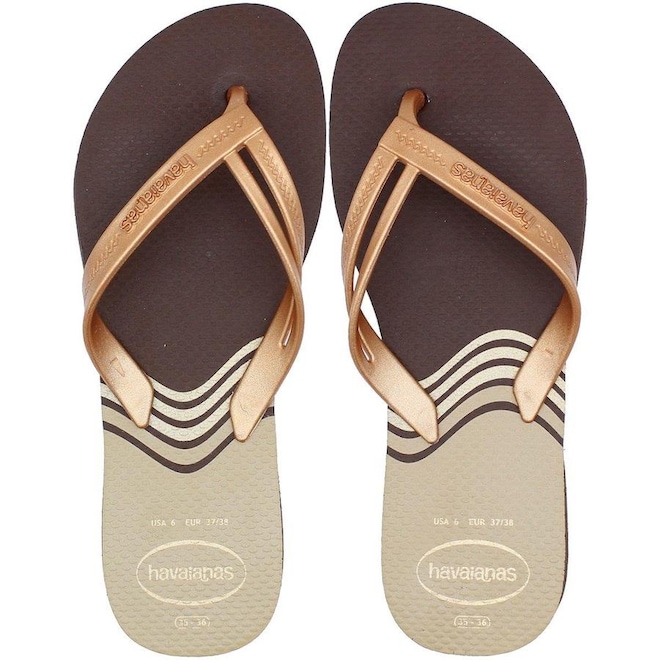 Chinelo Havaianas Elegance Print - Feminino - Foto 1