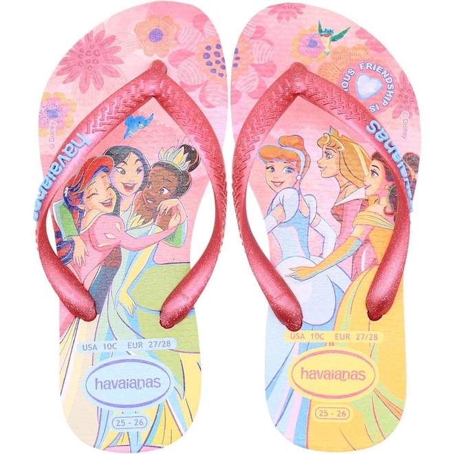 Chinelo Havaianas Slim Princess - Infantil - Foto 1