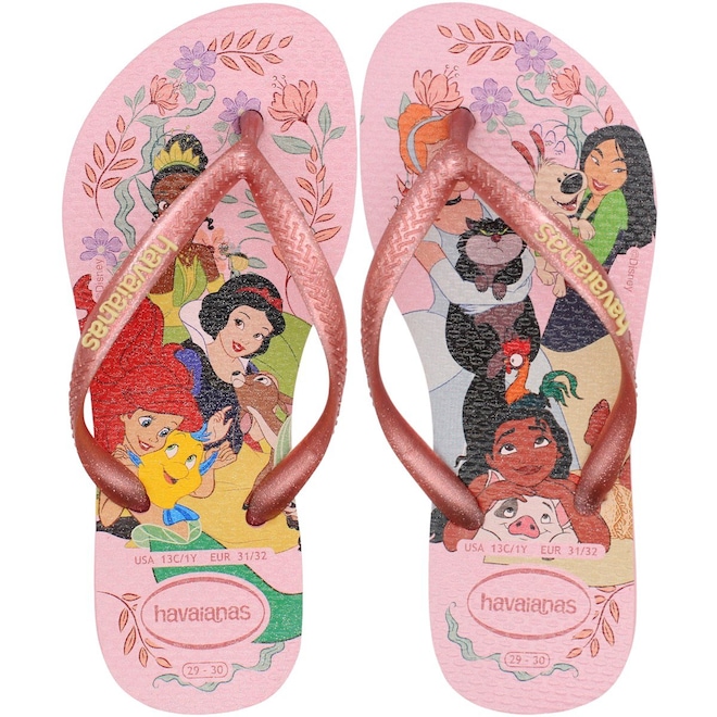 Chinelo Havaianas Slim Princess - Infantil - Foto 1