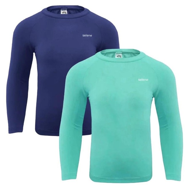 Camisa Térmica Selene Proteção Uv50+ - 2 Unidades - Infantil - Foto 1