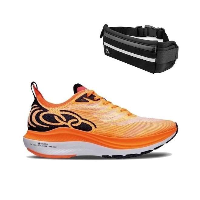 KIT TÊNIS OLYMPIKUS CORRE GRAFENO 2 - UNISSEX + POCHETE DE CORRIDA - Foto 1