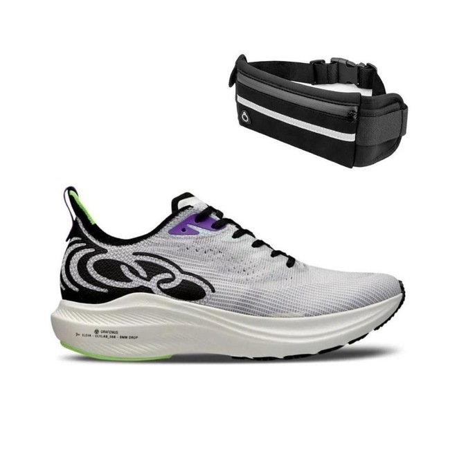 KIT TÊNIS OLYMPIKUS CORRE GRAFENO 2 - UNISSEX + POCHETE DE CORRIDA - Foto 1