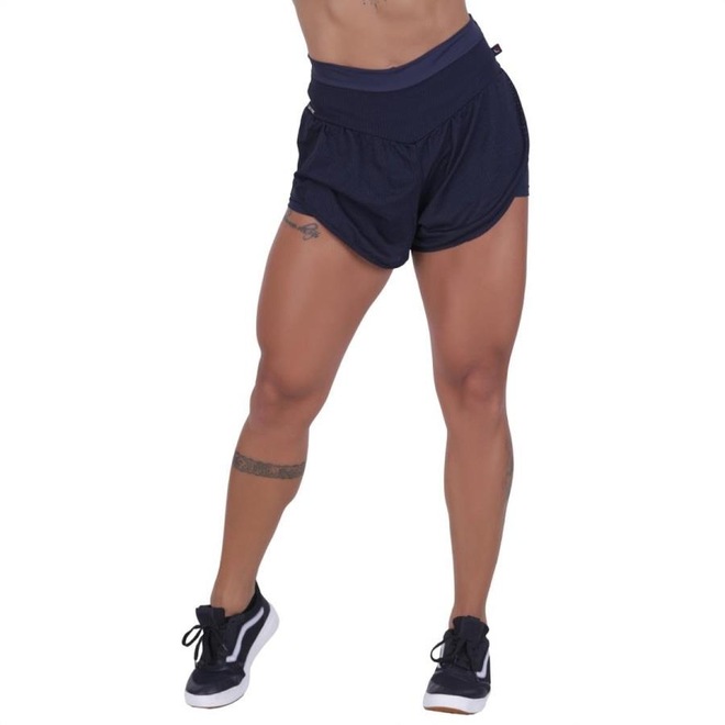 Shorts Orbis Fitness Feminino Soltinho com Short Interno - Foto 1
