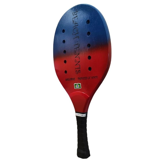 Raquete de Beach Tennis Sakis Sport de Madeira - Foto 1