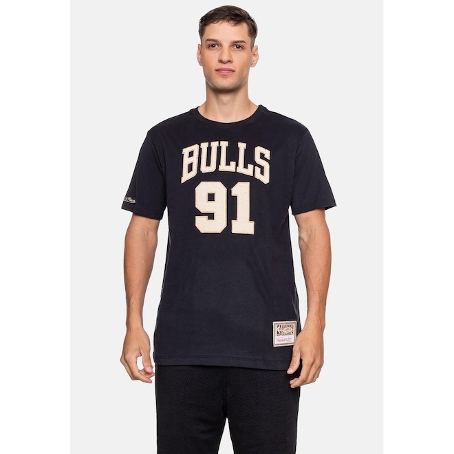 Camiseta Mitchell & Ness Chicago Bulls Dennis Rodman - Masculina - Foto 1