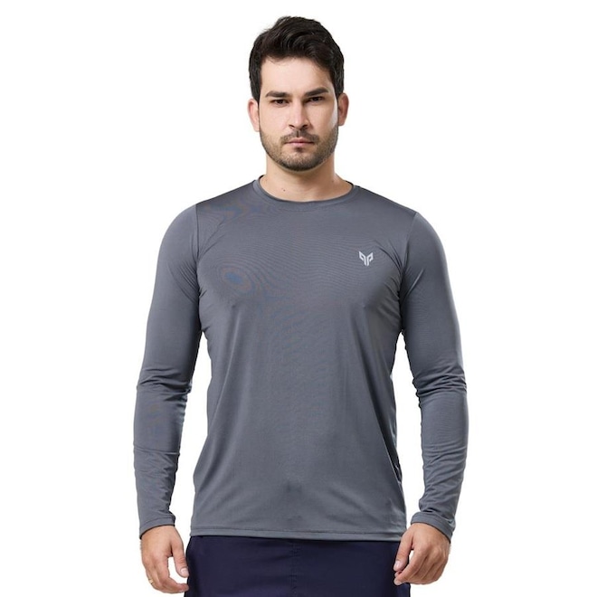 Camiseta Manga Longa Performance Wear Uv 50+ Proteção Solar - Masculina - Foto 1