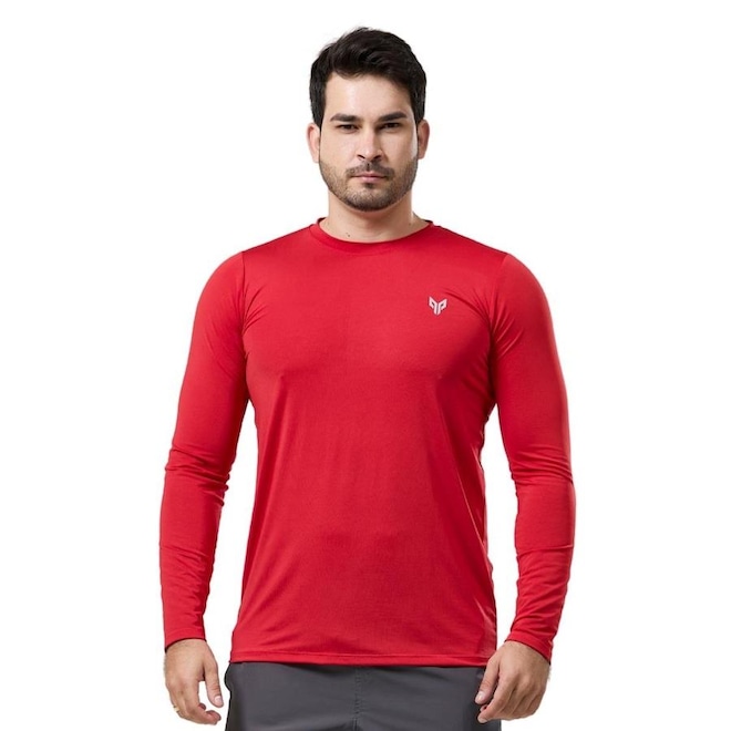 Camiseta Manga Longa Performance Wear Uv 50+ Proteção Solar - Masculina - Foto 1