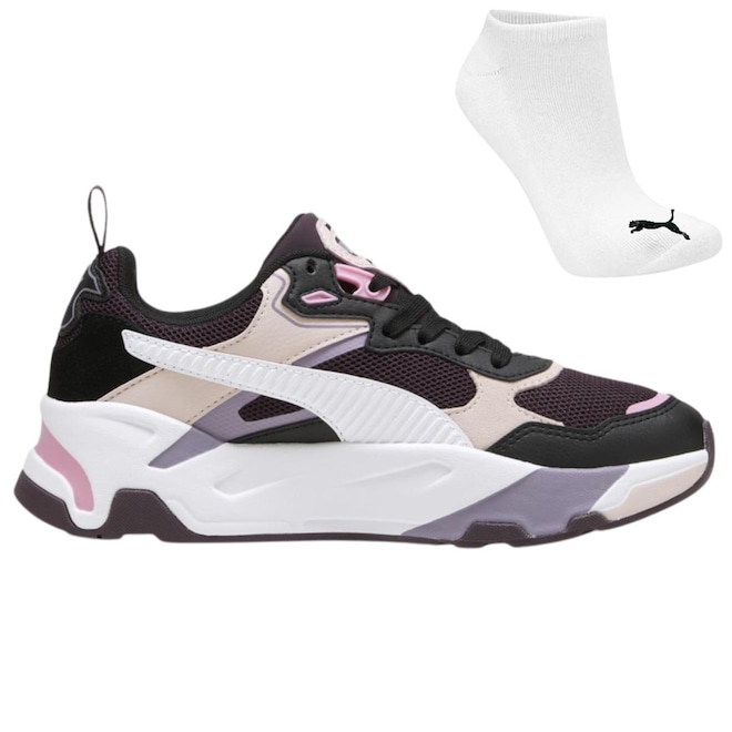 Tênis Puma Trinity + Par de Meia - Feminino - Foto 1