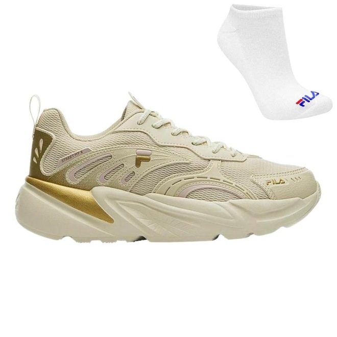 Kit Tênis Fila Street Fit 2 - Feminino + Meia - Foto 1