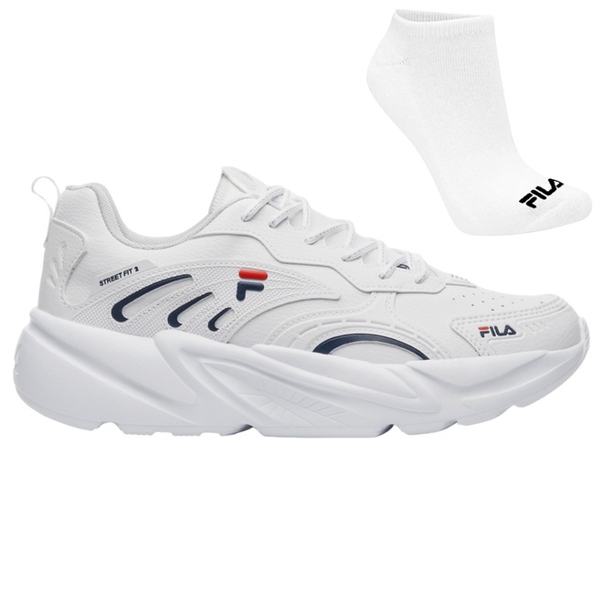Kit Tênis Fila Street Fit 2 - Masculino + Meia - Foto 1