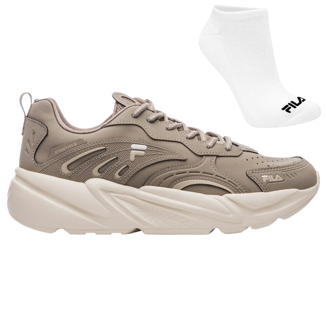 Kit Tênis Fila Street Fit 2 - Masculino + Meia - Foto 1