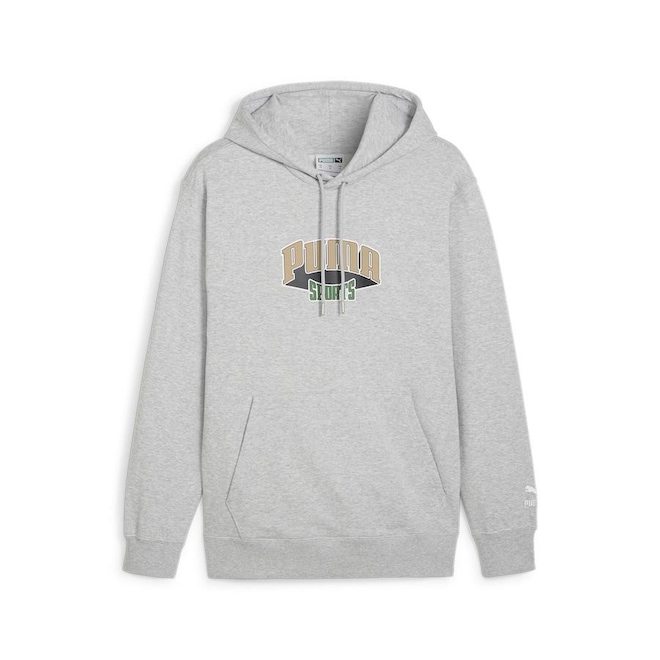 Blusão de Moletom com Capuz Puma Team - Masculino - Foto 1