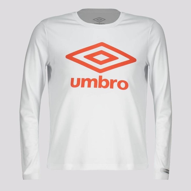 Camisa Manga Longa Umbro Basic Uv - Infantil - Foto 1