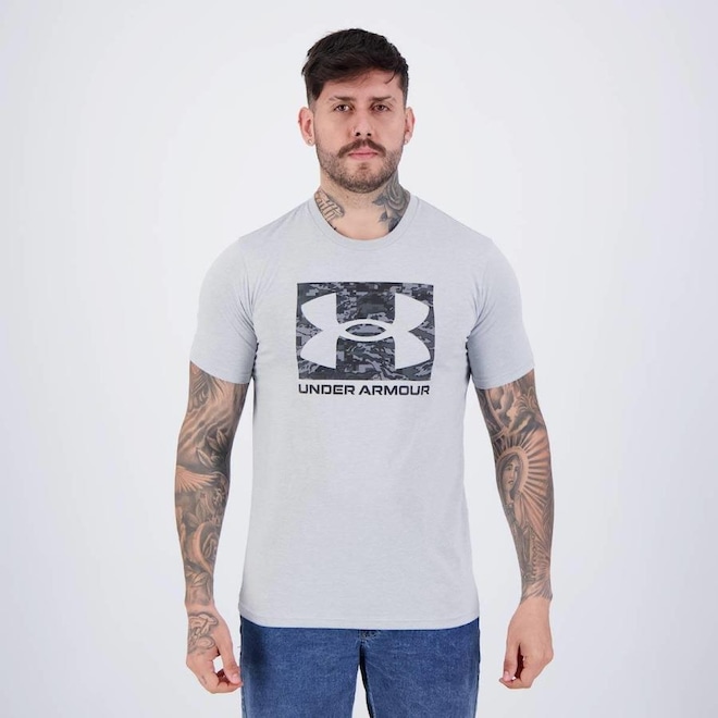 Camiseta Under Armour Camo Boxed - Masculina - Foto 1