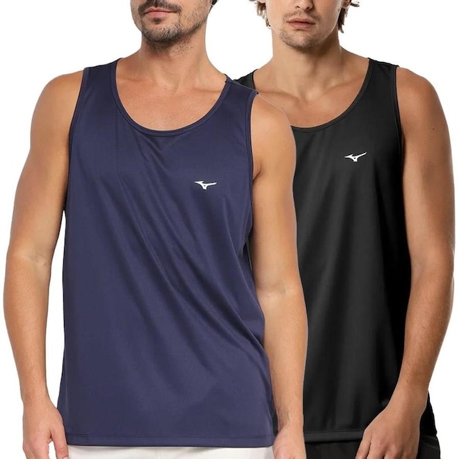 Camiseta Regata Mizuno Energy M - 2 Unidades - Masculina - Foto 1