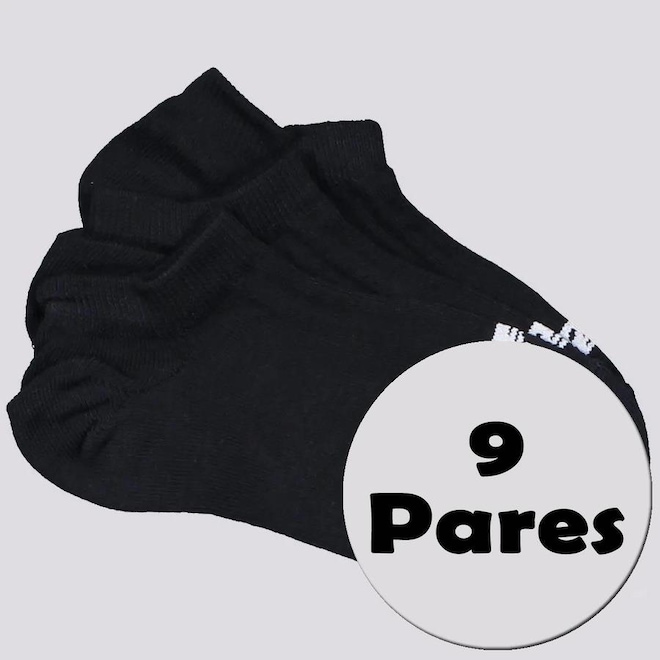 Kit Meia New Balance Basic - 9 Pares - Feminino - Foto 1