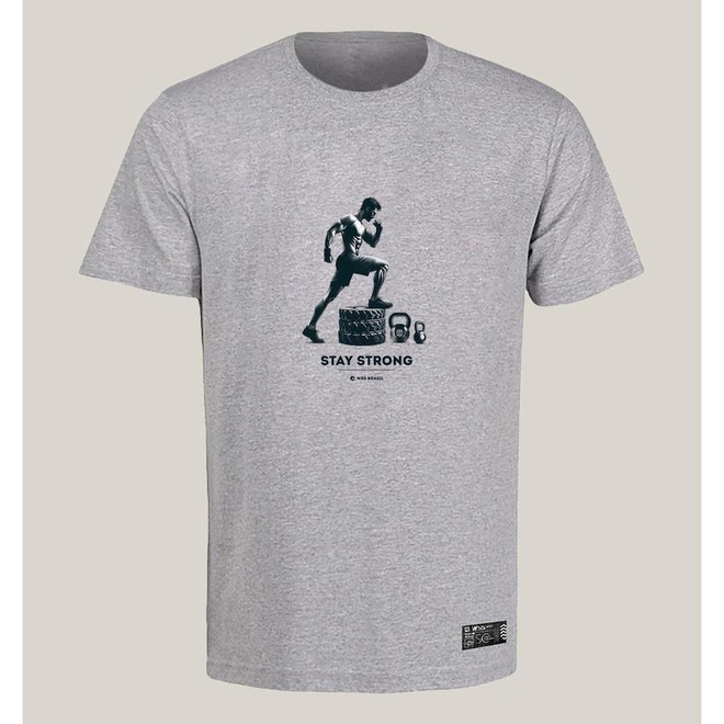 Camiseta WSS Brasil Algodão Prime Wss Old School Gym - Masculina - Foto 1