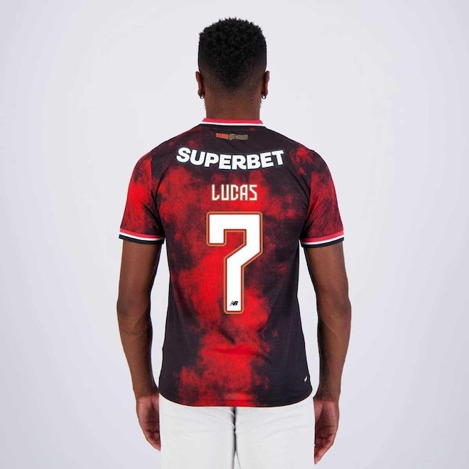 Camisa do São Paulo III 2024 New Balance 7 Lucas - Masculina - Foto 1