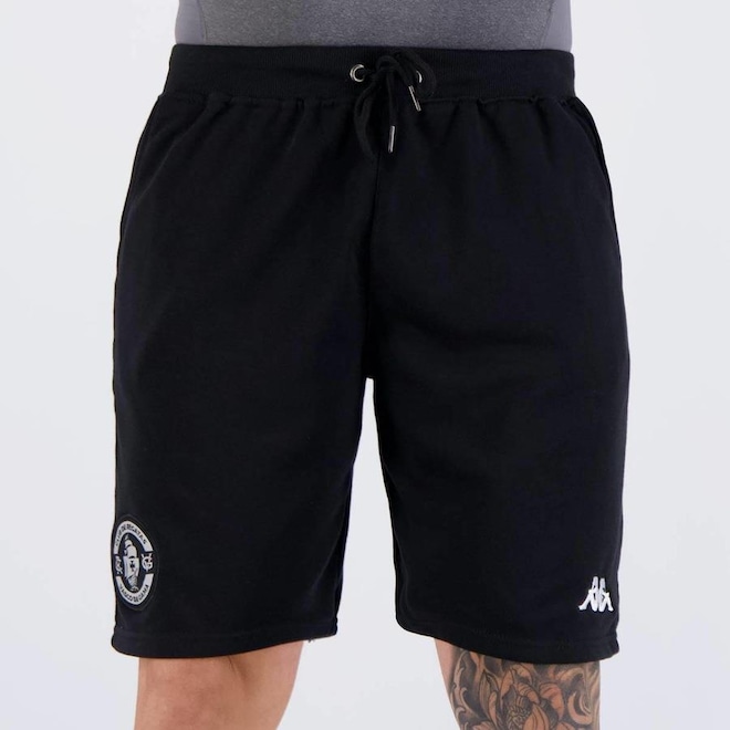 Bermuda Moletom Kappa Vasco Supporter 2024 - Masculina - Foto 1