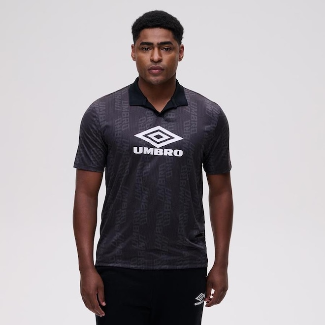 Camisa Polo Umbro Football Personality - Masculina - Foto 1