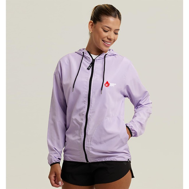 Jaqueta Corta Vento Academia Wss Brasil Gym Never Give Up - Feminina - Foto 1