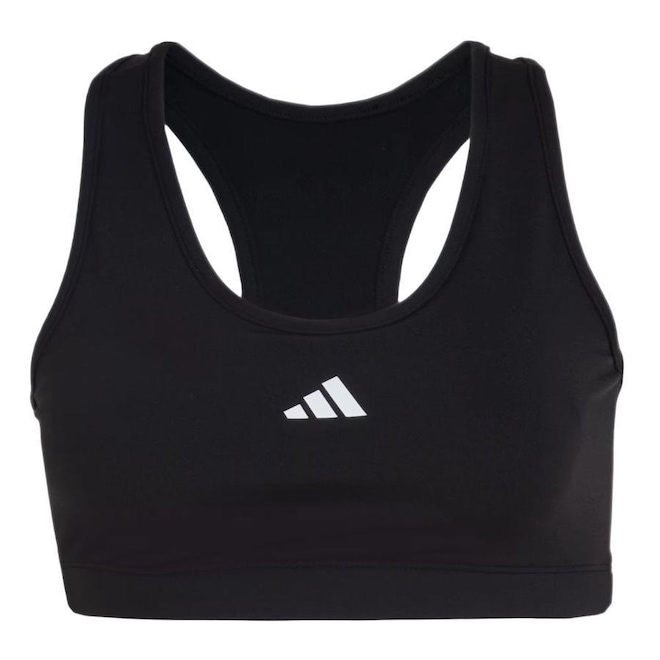 Top Fitness adidas Treino Basico Suporte Médio Feminino Jc6547 - Foto 1