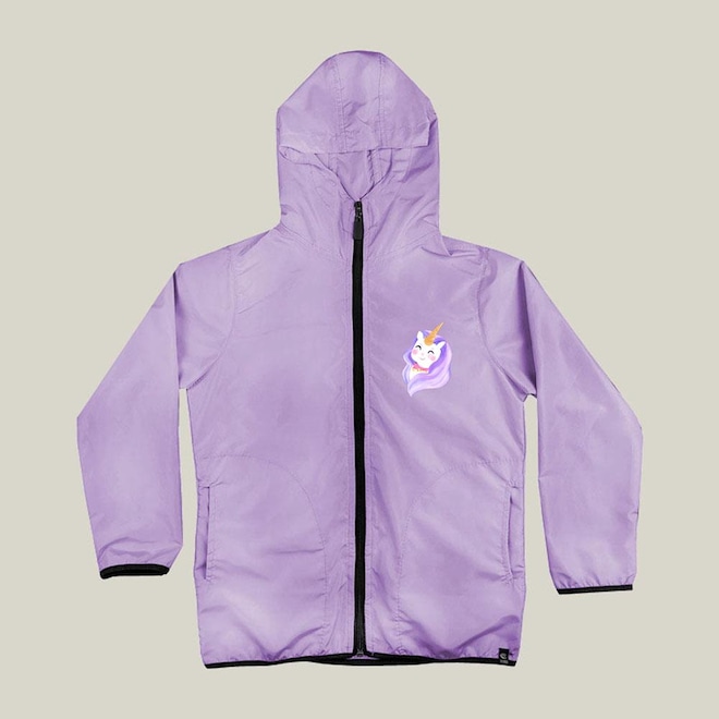 Jaqueta Corta Vento Wss Unicórnio - Infantil - Foto 1