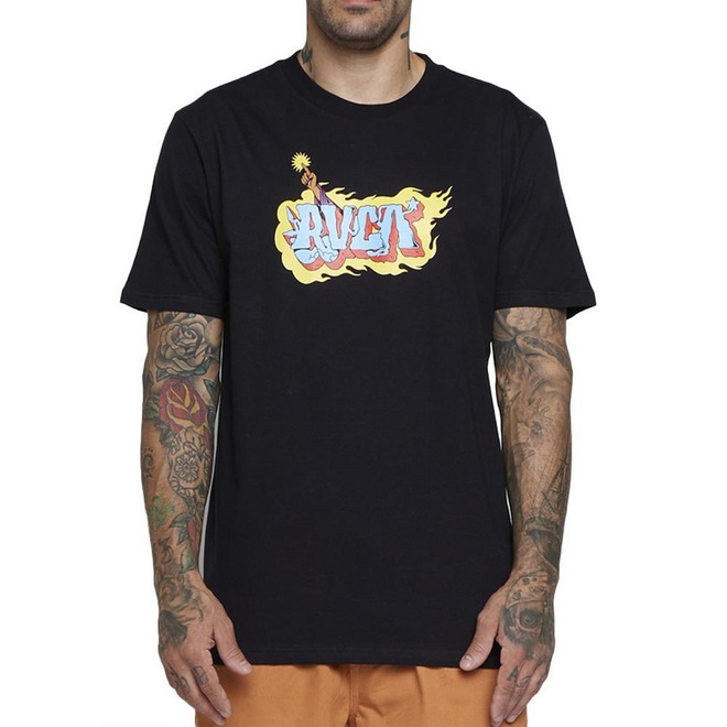 Camiseta Rvca Wizardry Sm25 - Masculina - Foto 1