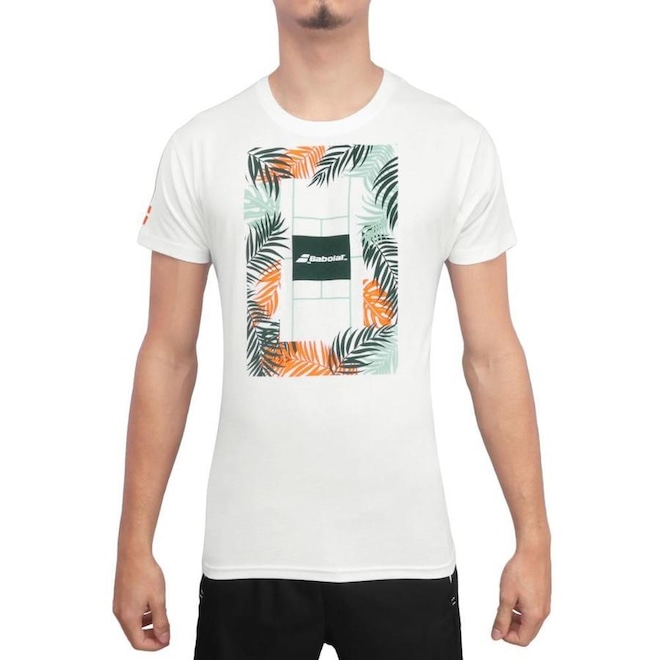 Camiseta Babolat Exercise Message Tee - Masculina - Foto 1