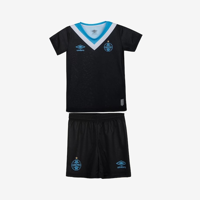 Uniforme do Grêmio 3 2024 Umbro Oficial Clube - Infantil - Foto 1