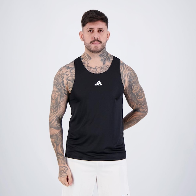 Camiseta Regata adidas Treino Basic Masculina - Foto 1