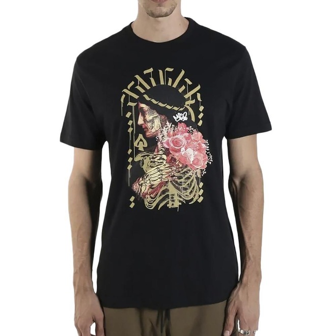 Camiseta Mcd Regular Skull Santa - Masculina - Foto 1