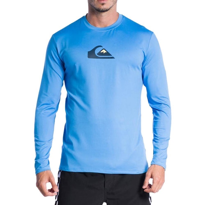 Camiseta Quiksilver Surf Solid Streak Ls - Masculina - Foto 1