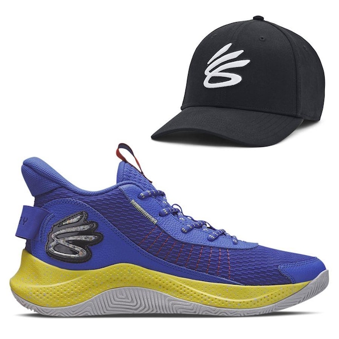 Tênis Under Armour Curry 3Z7 + 1 Boné Aba Curva Under Armour Curry - Masculino - Foto 1