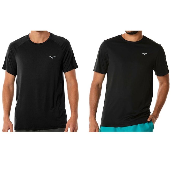 Camiseta Mizuno Spark 2 M + 1 Camiseta de Corrida Mizuno Pro Uv - Masculina - Foto 1