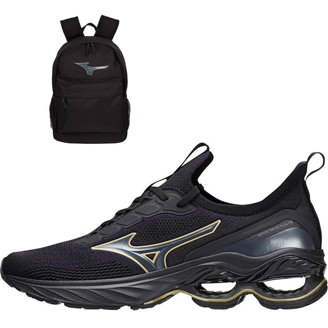 Tênis Mizuno Wave Invictus 4 + 1 Mochila Mizuno Energy - Masculino - Foto 1