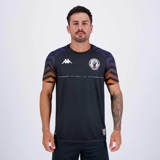 Camisa do Vasco Aquecimento 2024 Kappa - Masculina - Foto 1