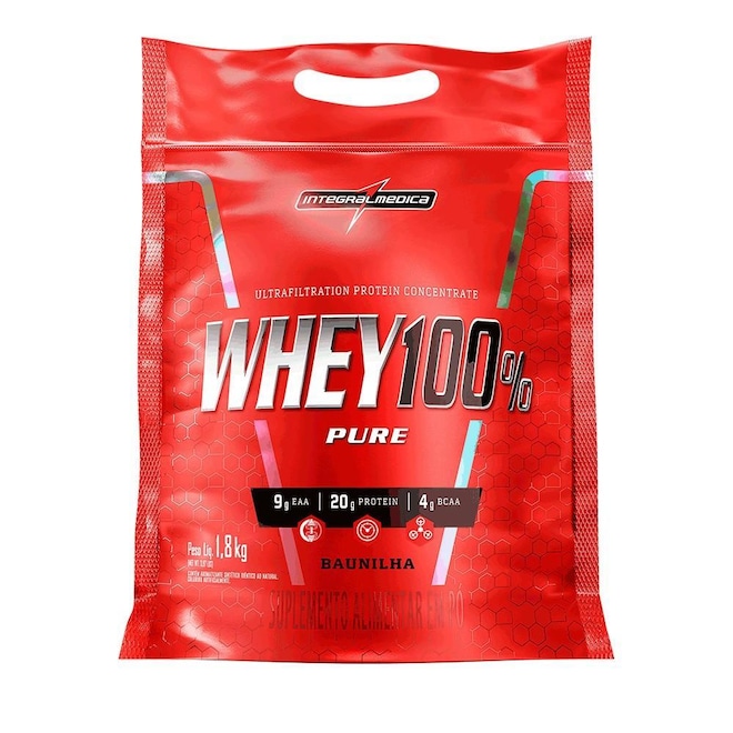 Whey 100% Pure Pouch Integralmedica 1,8kg - Foto 1