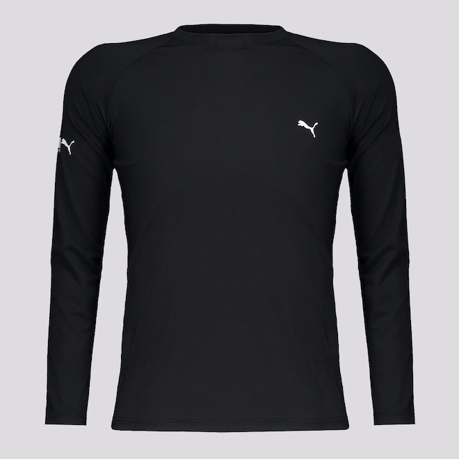 Camiseta Puma Manga Longa Uv50+ - Infantil - Foto 1