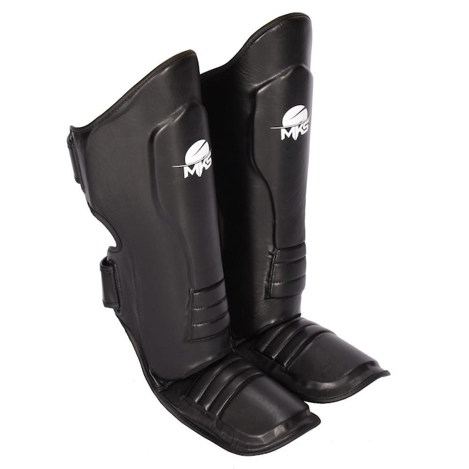Caneleira MKS Armour Kickboxing Muay thai Preto - Foto 1