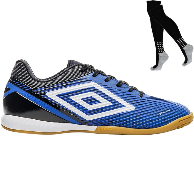 Chuteira Futsal Umbro Gravity + Meião - Masculina - Foto 1