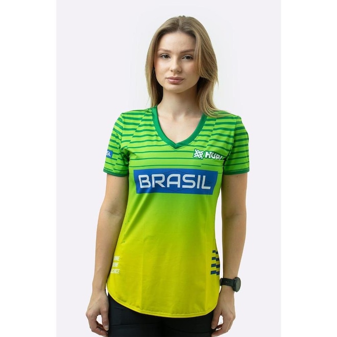 Camiseta Feminina Hupi Brasil Pace - Foto 1