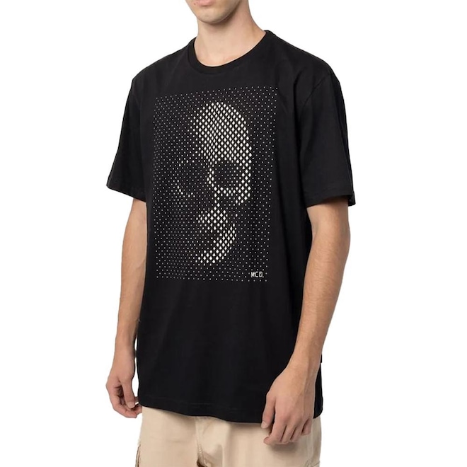Camiseta Mcd Espada Caveira Relevo Sm25 - Masculina - Foto 1