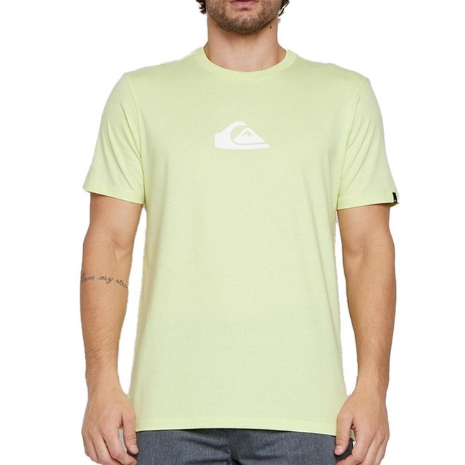 Camiseta Quiksilver Mini Comp Sm25 Masculina Verde Claro - Foto 1