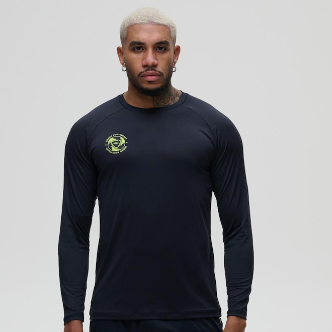 Camiseta Umbro Manga Longa Ftvl Flame - Masculina - Foto 1