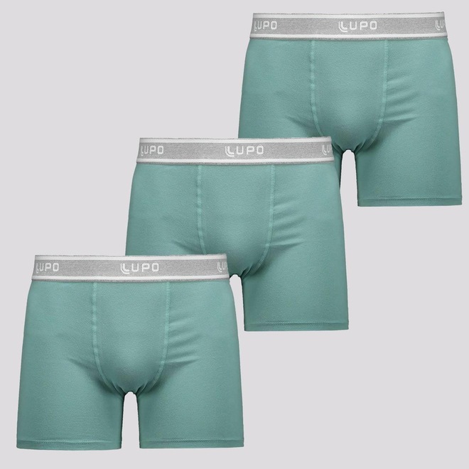 Cueca Boxer Lupo Basic Algodão com Elastano - 3 Unidades - Foto 1