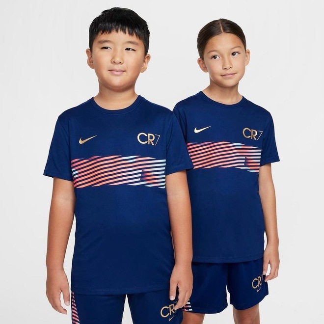 Camiseta Nike Dri-Fit Cr7 Academy 2023 - Infantil - Foto 1